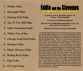 20th Anniversary Polka & Waltzes - Eddie and the Slovenes